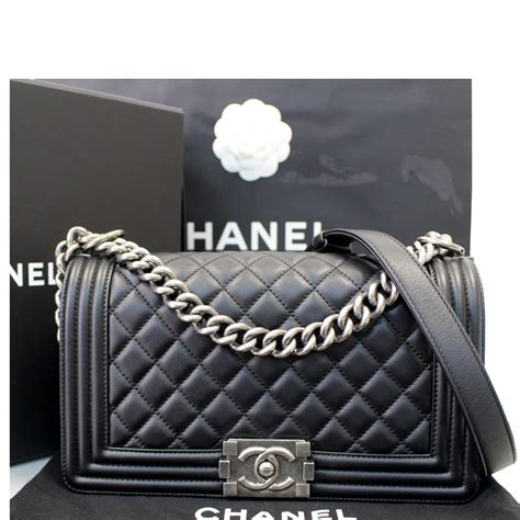 boy bag chanel black|boy chanel bag price.